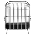 Eliza Two Seat Dome Cage Silver Sofa