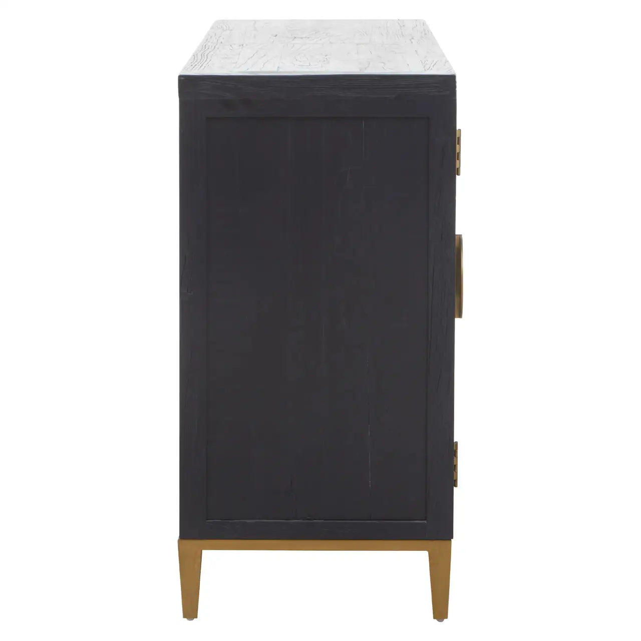 Midas Black and Brass Sideboard