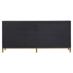 Midas Black and Brass Sideboard