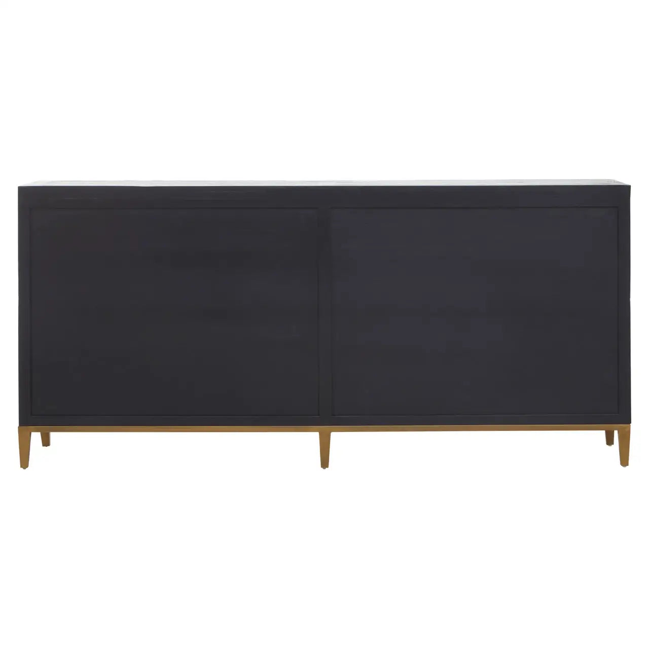 Midas Black and Brass Sideboard