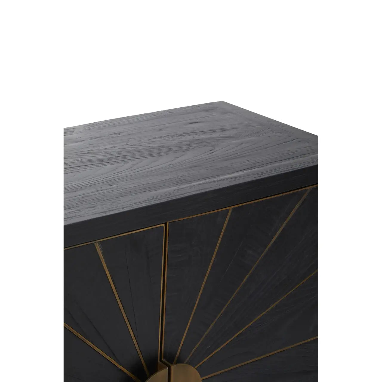 Midas Black and Brass Sideboard