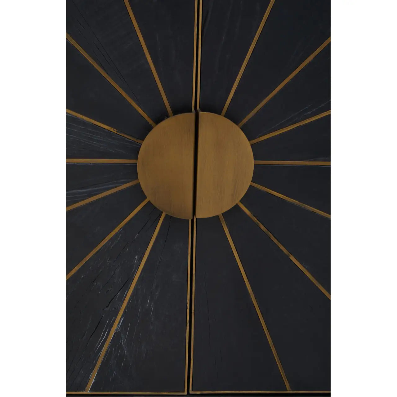 Midas Black and Brass Sideboard