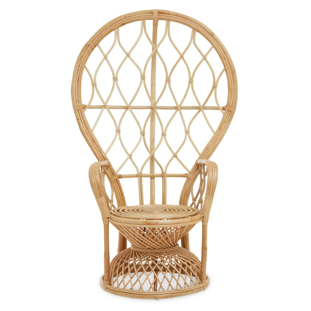 Java Natural Rattan Curved Chair