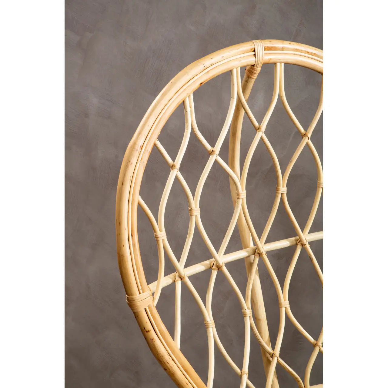 Java Natural Rattan Curved Chair