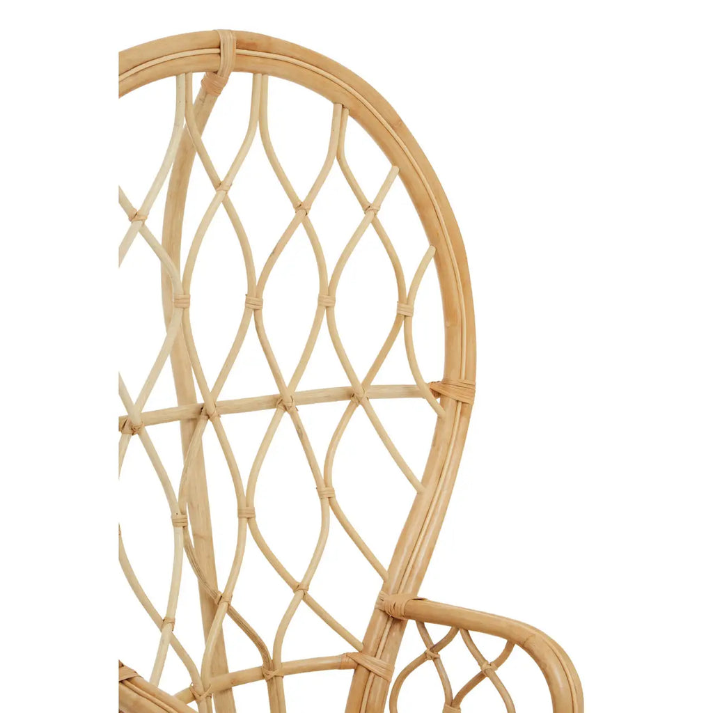 Java Natural Rattan Curved Chair