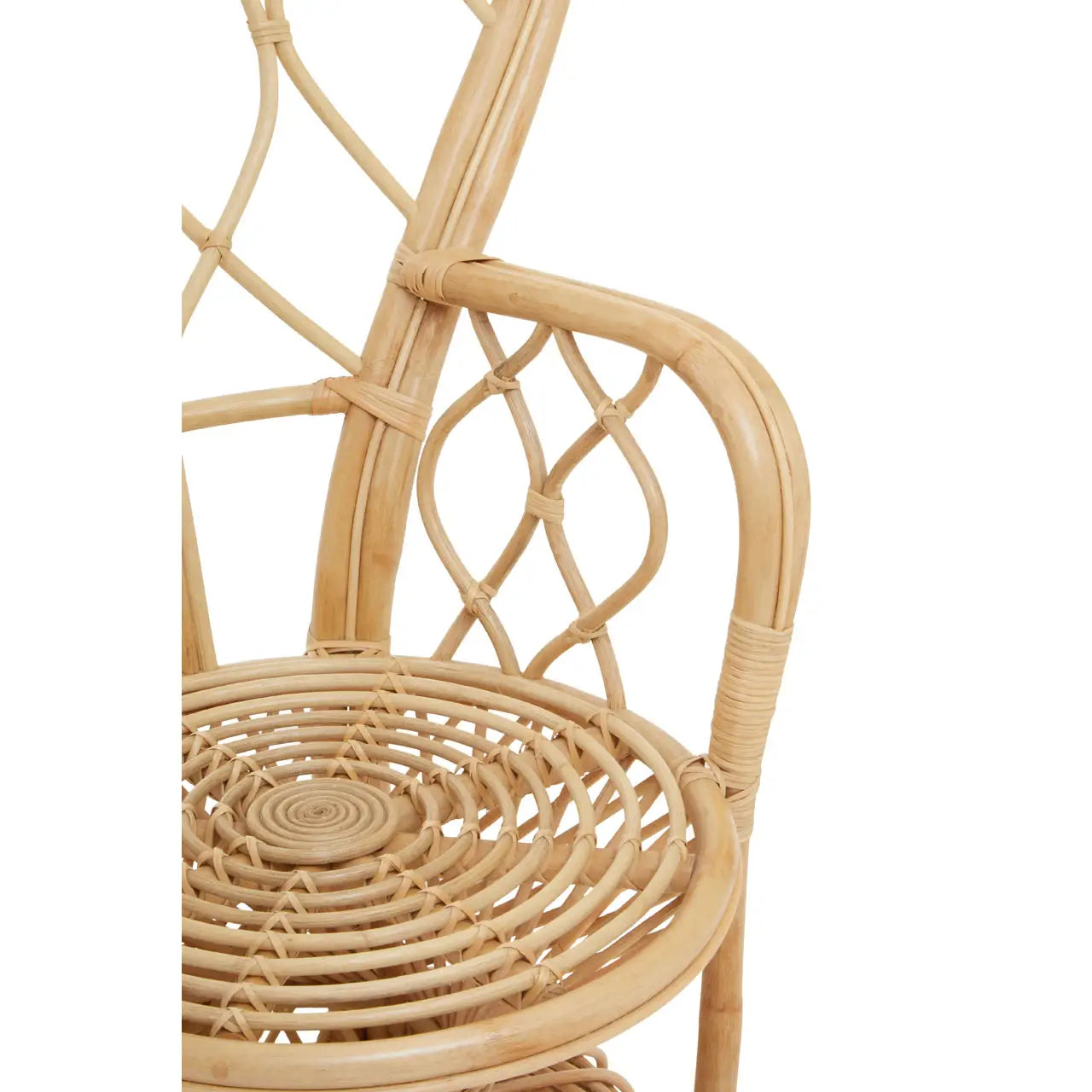 Java Natural Rattan Curved Chair