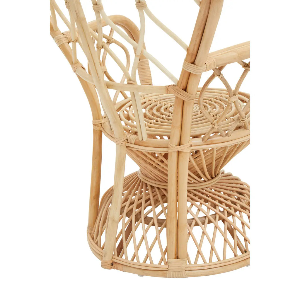 Java Natural Rattan Curved Chair