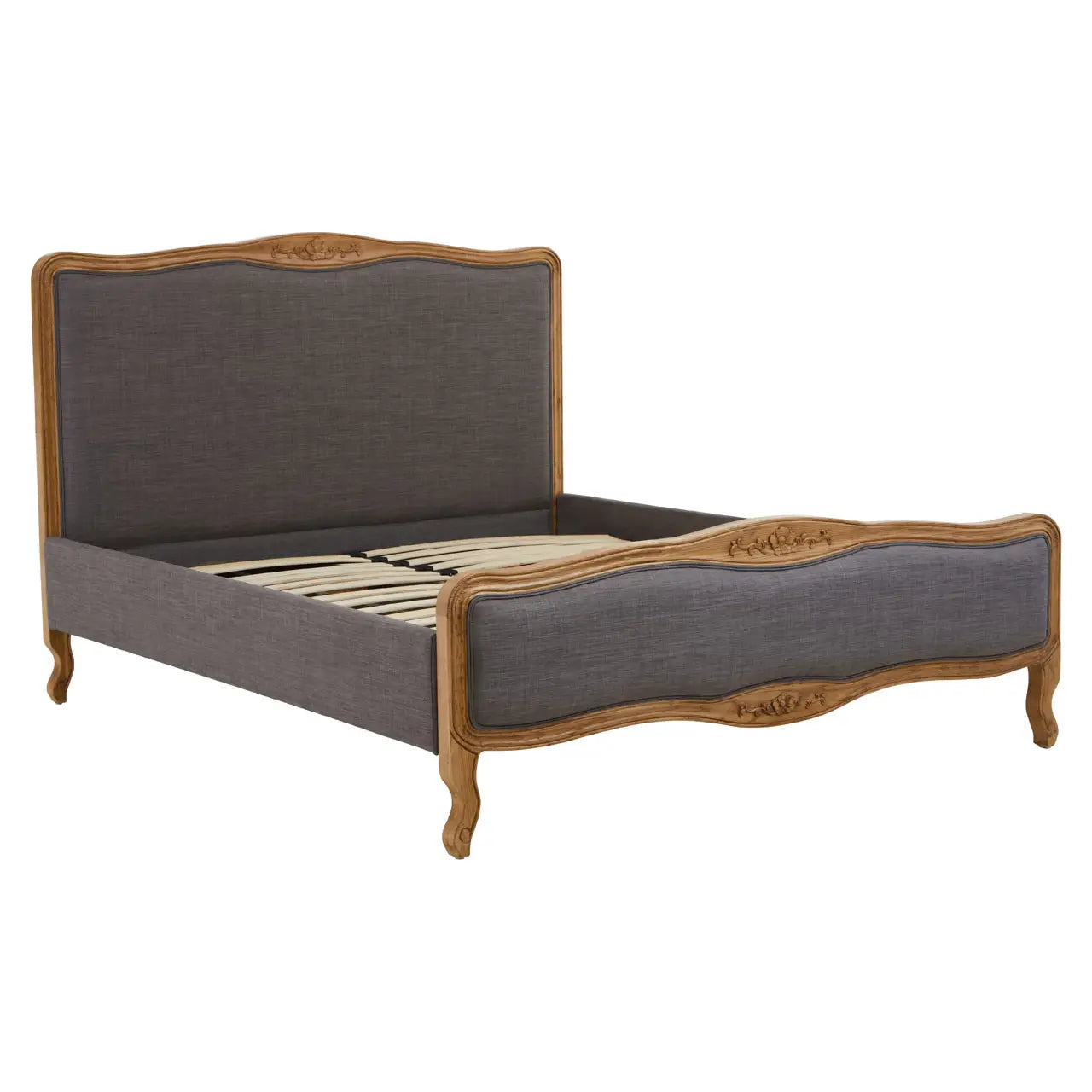 Parkside Grey Fabric Kingsize Bed