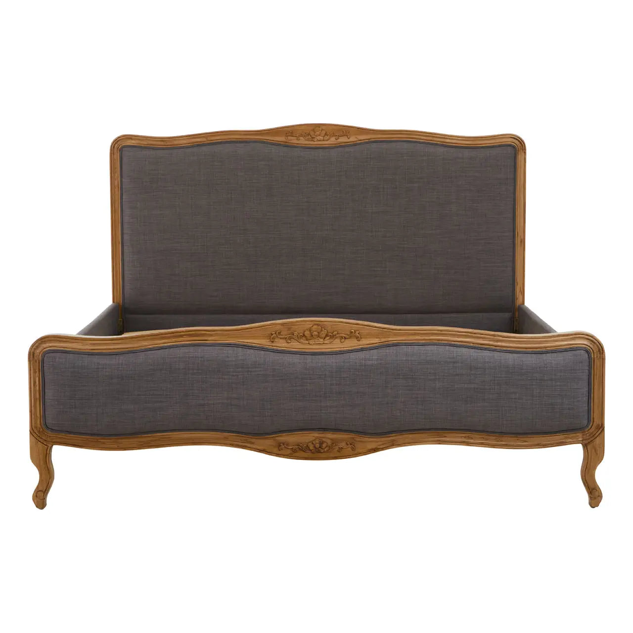 Parkside Grey Fabric Super Kingsize Bed