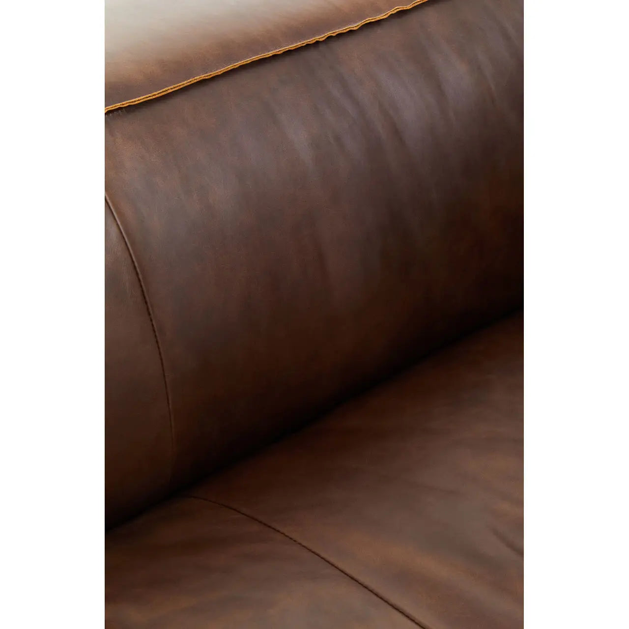 King Two Seater Mexico Brown Leather Sofa