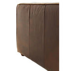 King Two Seater Mexico Brown Leather Sofa