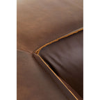 King Three Seater Mexico Brown Leather Sofa