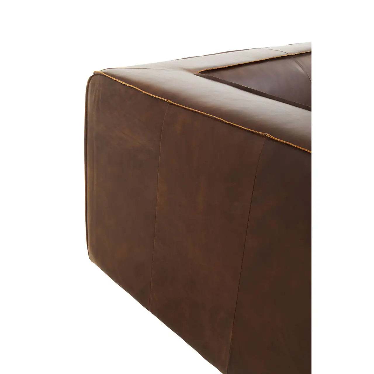King Three Seater Mexico Brown Leather Sofa