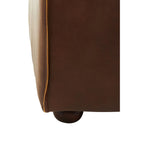 King Three Seater Mexico Brown Leather Sofa
