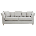 Sutton Three Seat Grey Fabric Sofa