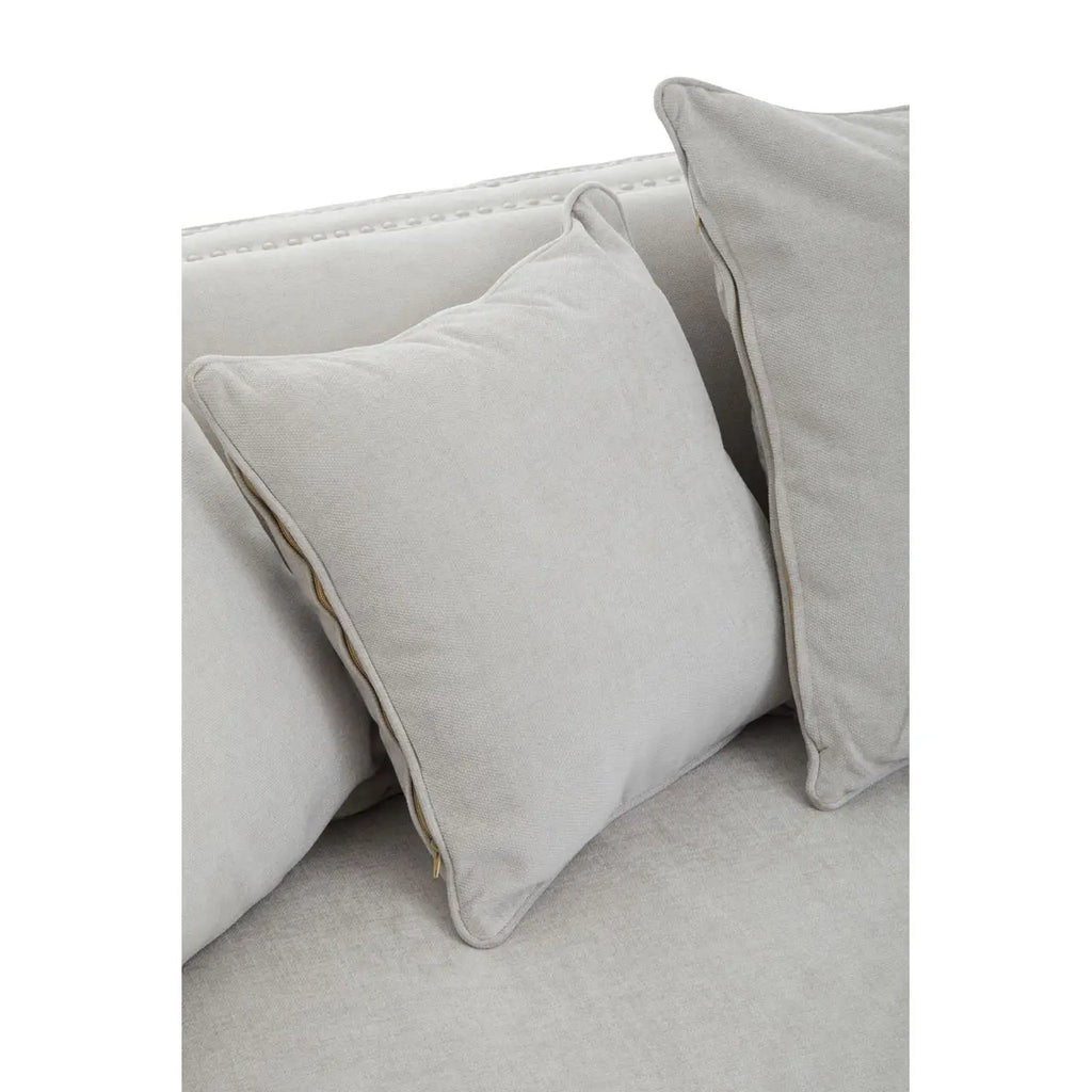 Sutton Three Seat Grey Fabric Sofa