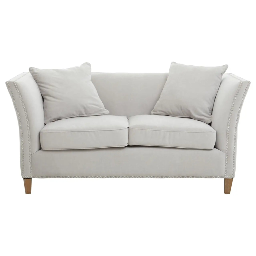 Sutton Two Seat Grey Fabric Sofa