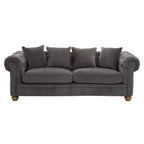 Spencer Three Seat Grey Fabric Sofa