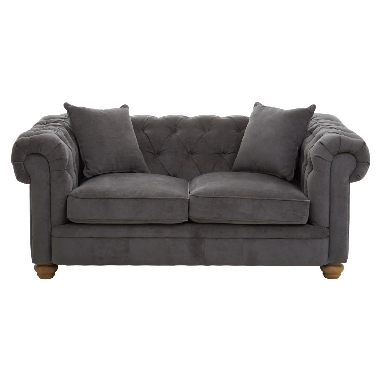 Spencer 2 Seat Grey Fabric Sofa