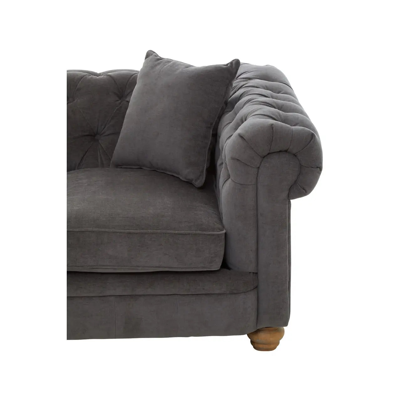Spencer 2 Seat Grey Fabric Sofa