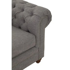 Stella Two Seat Grey Linen Sofa