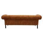 Siena Three Seat Gold Velvet Sofa
