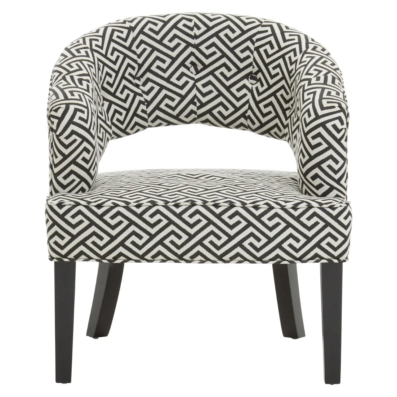 Regents Park Greek Key design Cutout Lounge Chair