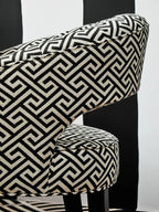 Regents Park Greek Key design Cutout Lounge Chair