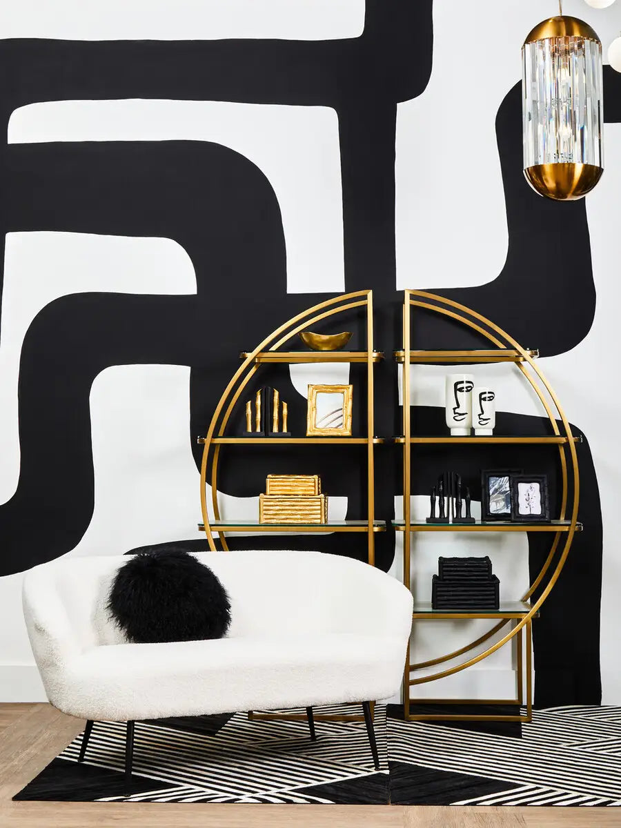 Yazmin Two Seat Sofa With Black Finish Legs