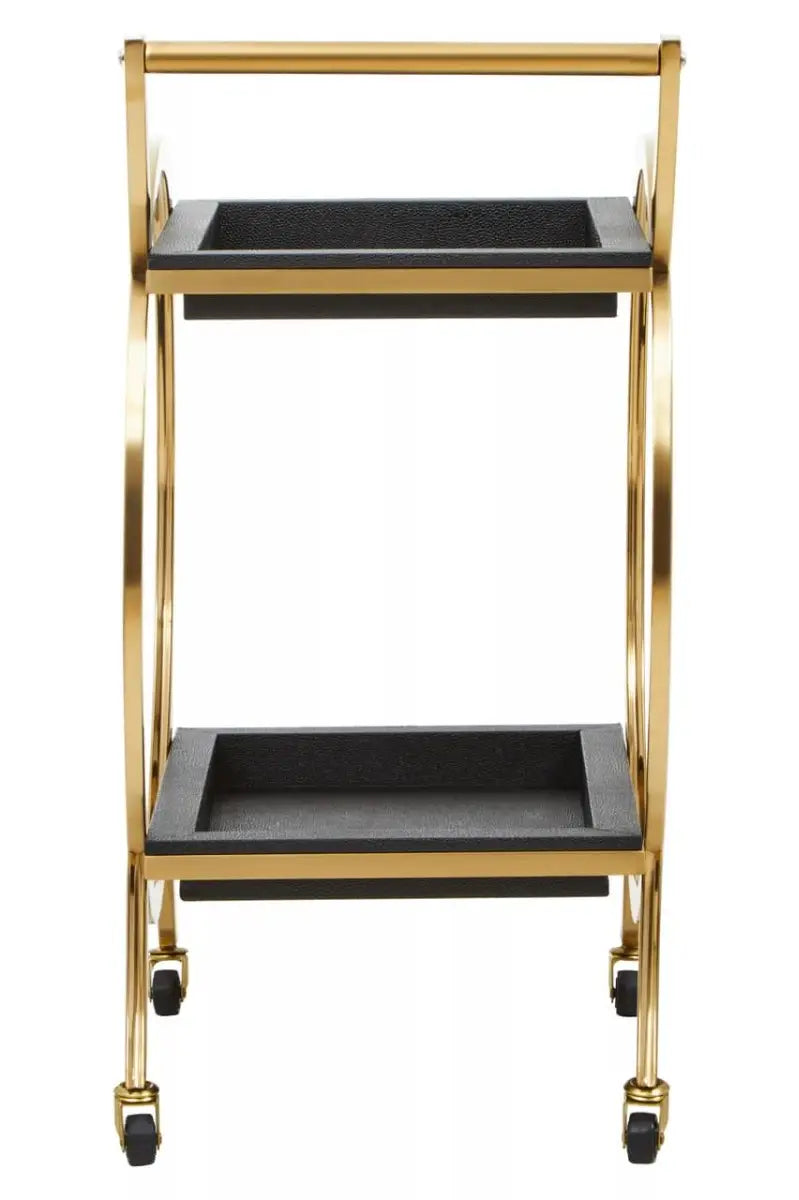 Cardoba Two Tier Black Serving Trolley