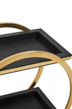 Cardoba Two Tier Black Serving Trolley