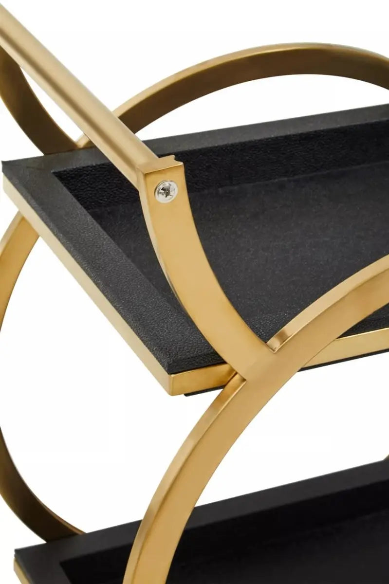 Cardoba Two Tier Black Serving Trolley