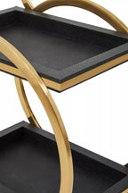 Cardoba Two Tier Black Serving Trolley