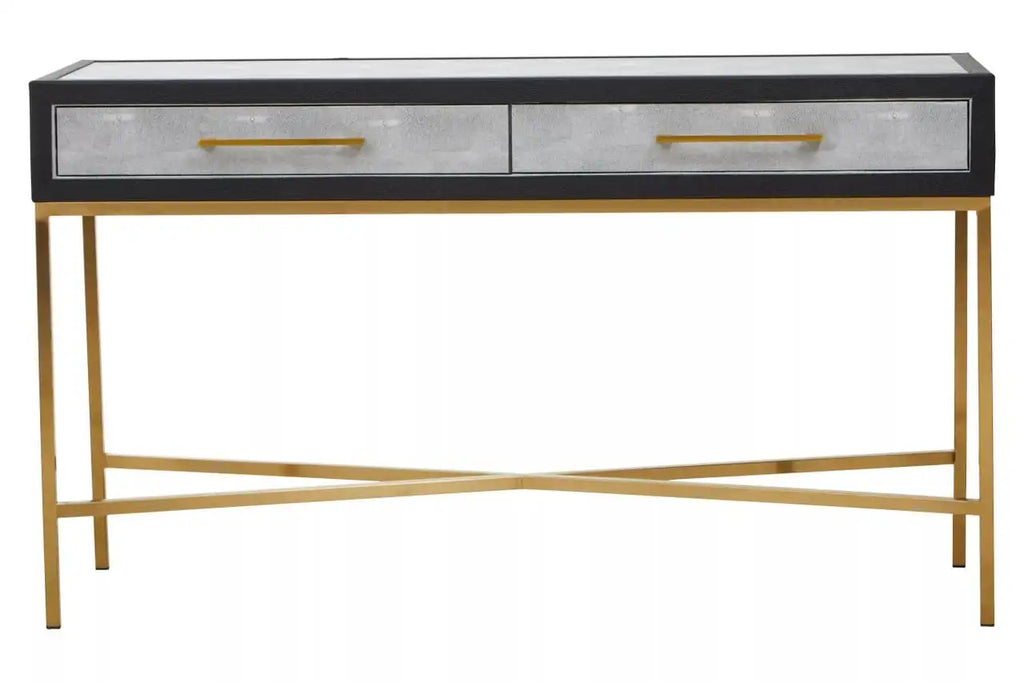 Cadiz Grey Shagreen Console Table