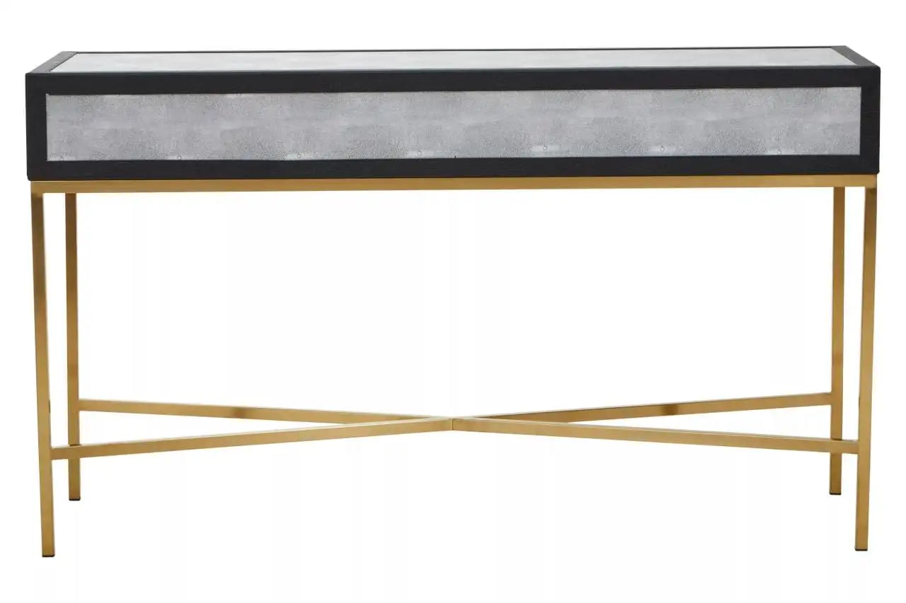 Cadiz Grey Shagreen Console Table