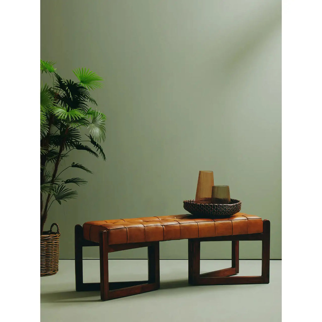 Inca Bench With Wooden Base