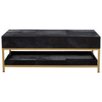 Kensington Townhouse Hair On Hide Black And Gold Coffee Table