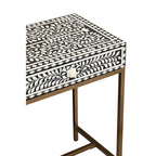 Fusion Console Table With Gold Finish Legs