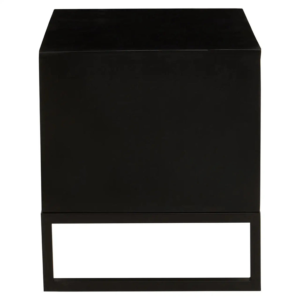 Fusion Two Drawer Side Tables with Bone Inlay