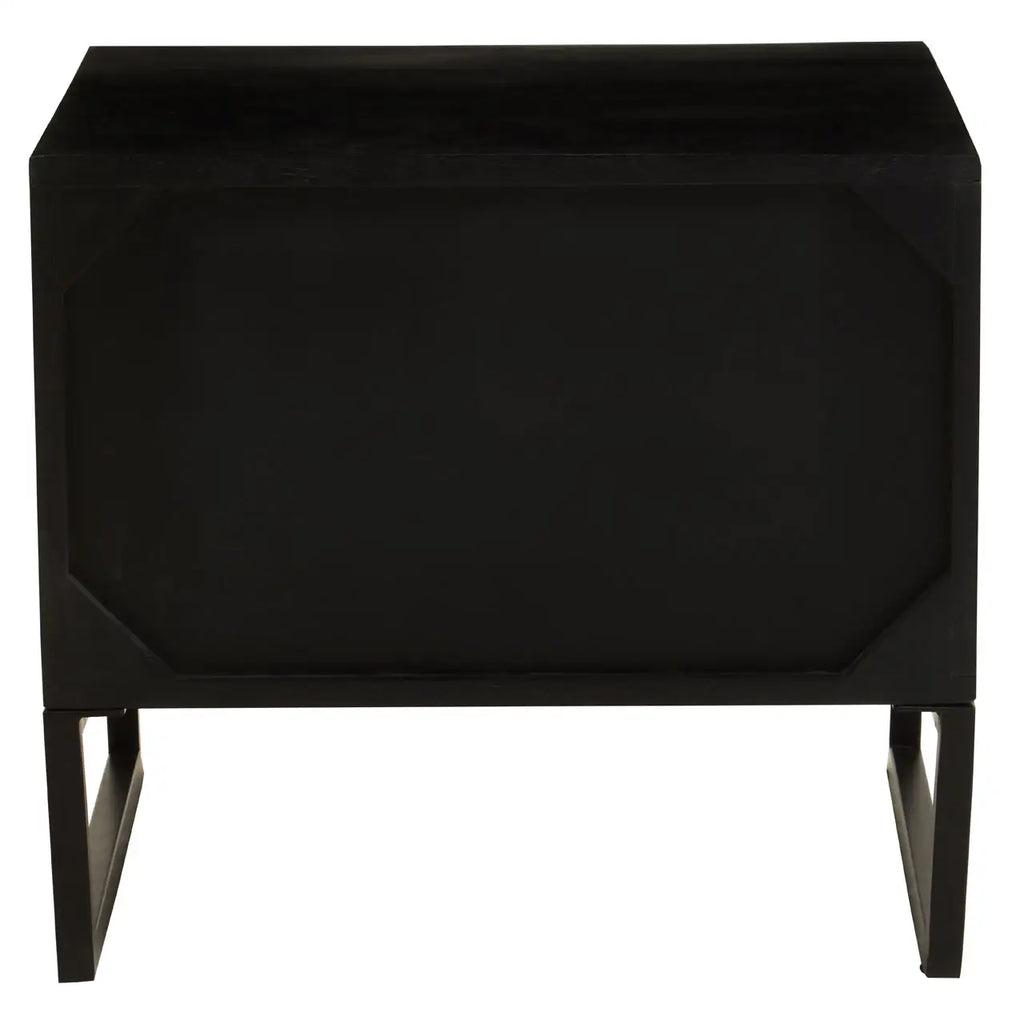 Fusion Two Drawer Side Tables with Bone Inlay