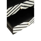 Fusion Two Drawer Side Tables with Bone Inlay