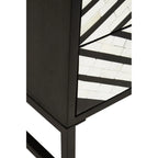 Fusion Two Drawer Side Tables with Bone Inlay