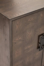 Dimaro 4 Door Antique Grey Sideboard.