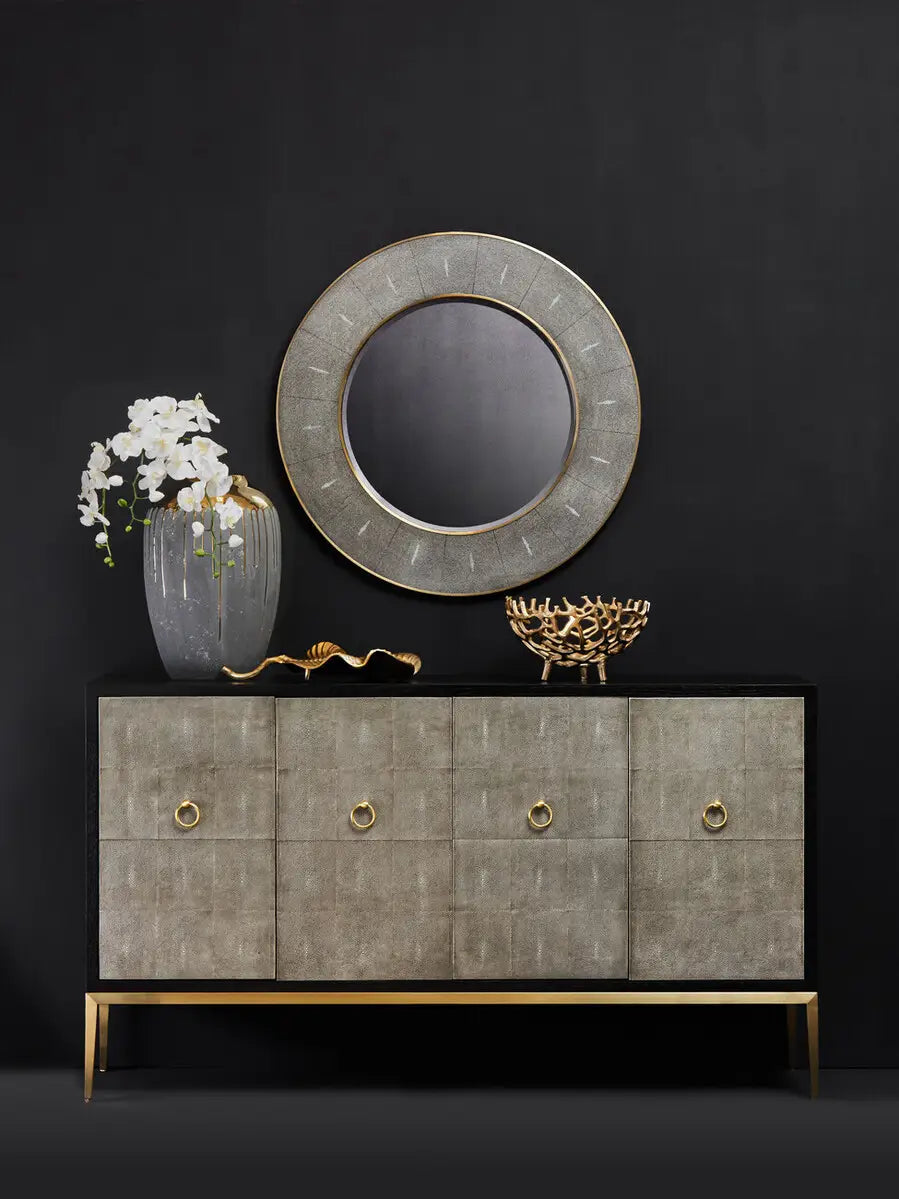 Deruta Grey Shagreen Sideboard