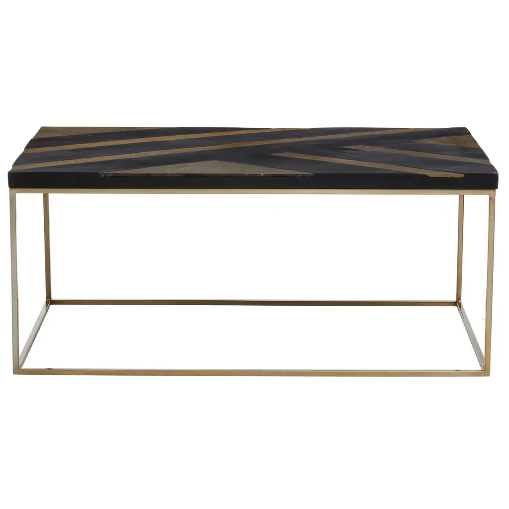 Aris Black And Gold Coffee Table