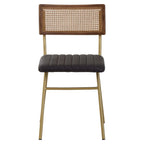 Buffalo Black Leather Dining Chair