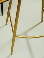 Buffalo Green Leather Bar Chair