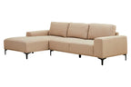 Toulon 3 Seat Natural Fabric Right Chaise Sofa