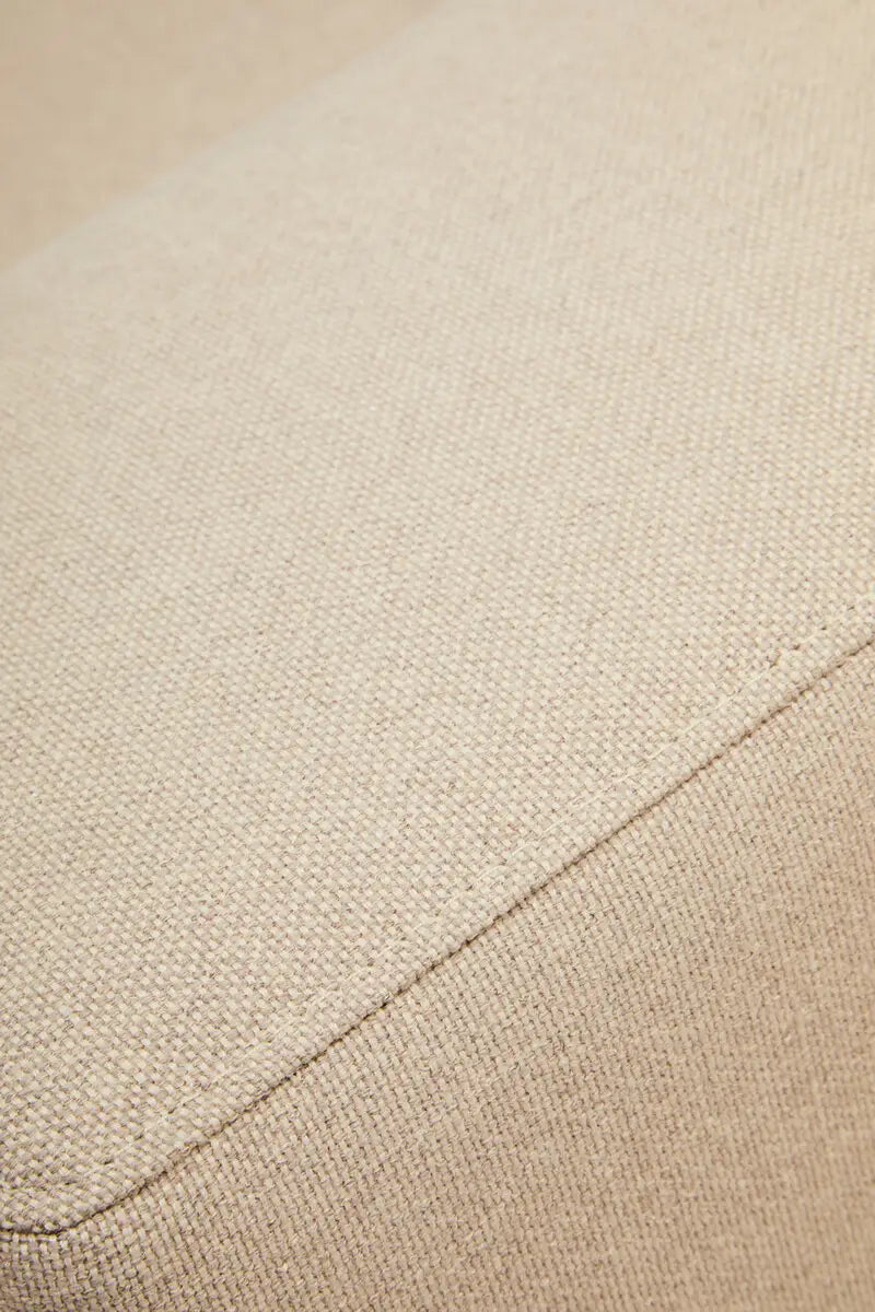 Toulon 3 Seat Natural Fabric Right Chaise Sofa