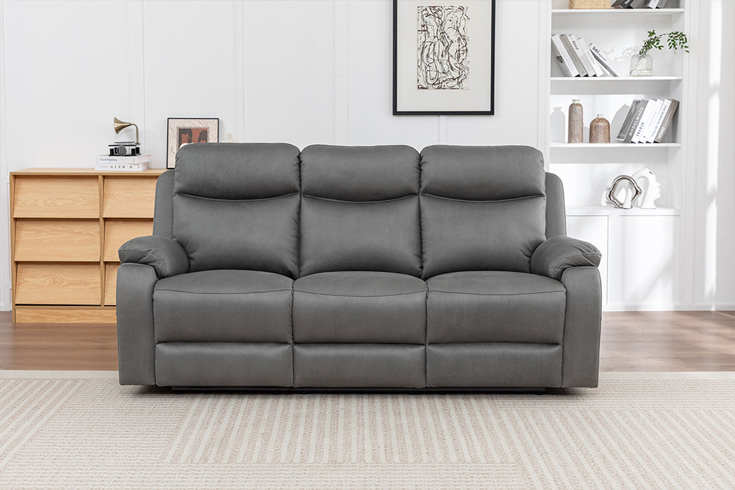 Corvan 3 Seater Sofa Charcoal